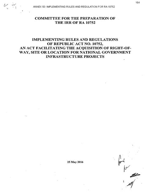 Implementing Rules and Regulations for Republic Act No. 10752, .